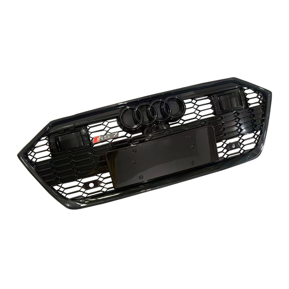 Griglia nera per paraurti anteriore Audi A7 S7 C8 2019-2024 con ACC