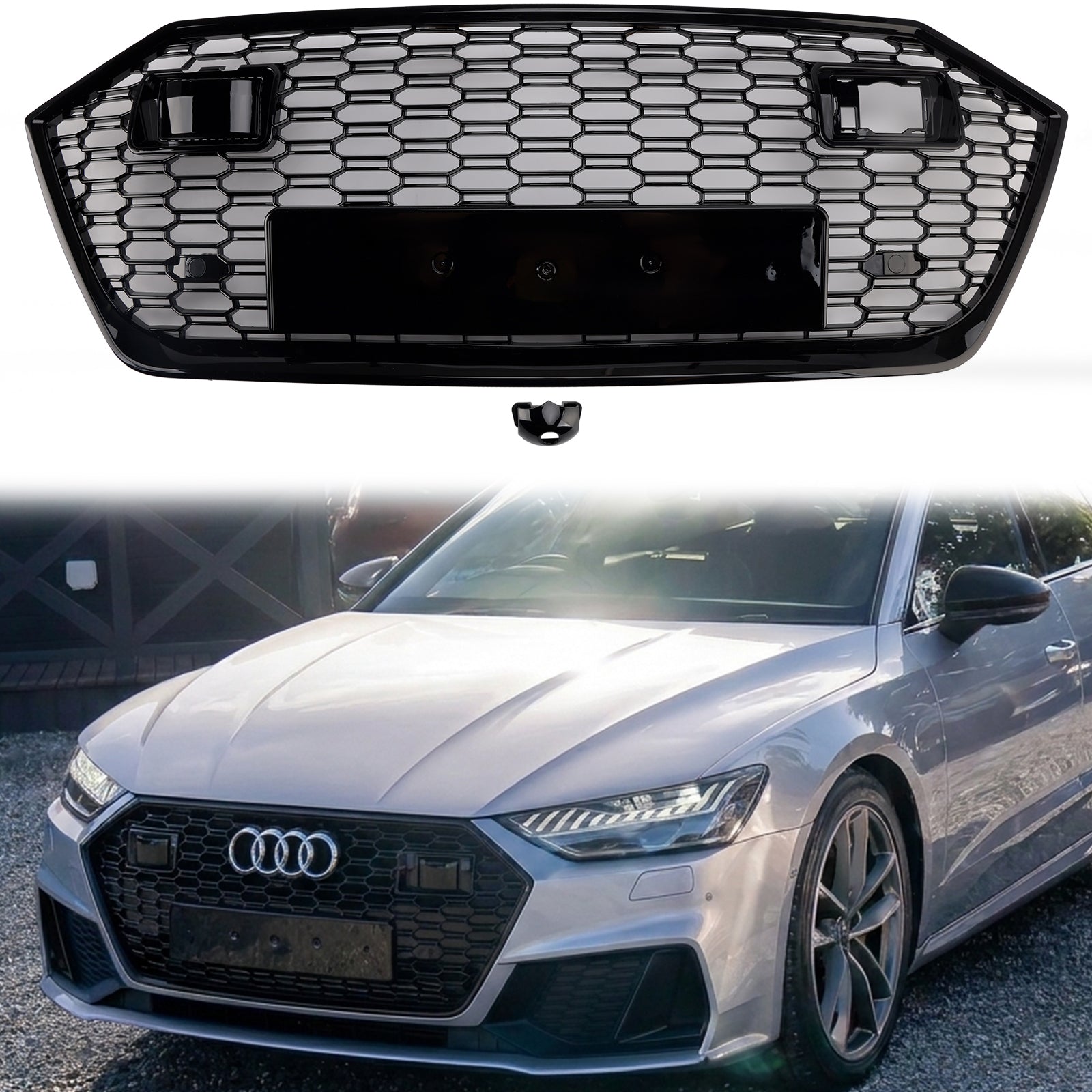 Audi A7 / A7 Sline / S7 C8 2019-2024 Honeycomb Front Grill RS7