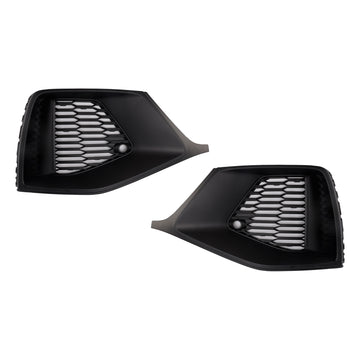 Audi Q8 S-Line / SQ8 2018-2023 2PCS Front Bumper Lower Grill Fog Light Grill Black Cover