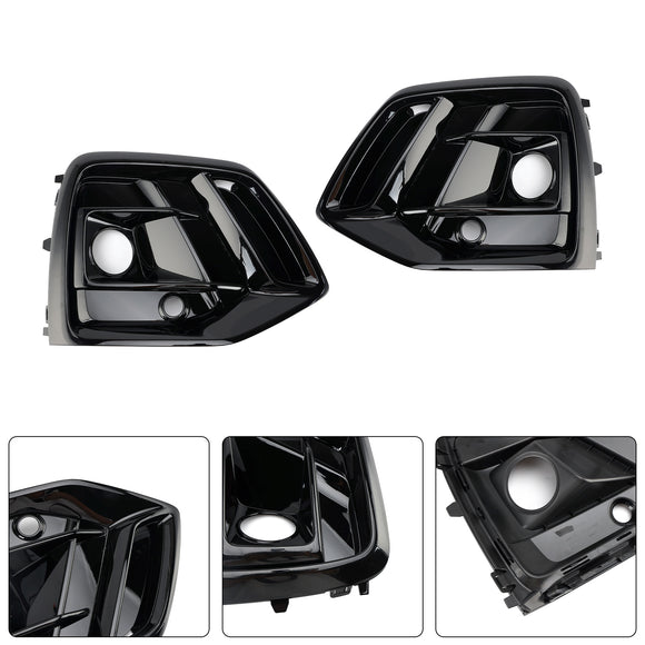2021-2025 Audi Q5 Sline/ SQ5 Rejilla de luz antiniebla tipo panal parachoques delantero parrilla inferior cubierta negra