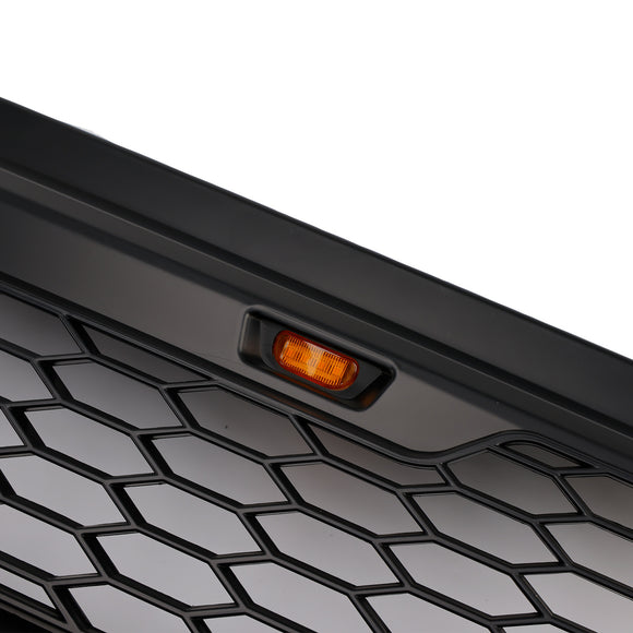 Parrilla de repuesto negra para parachoques delantero estilo Raptor Ford Explorer 2006-2010 con luz LED