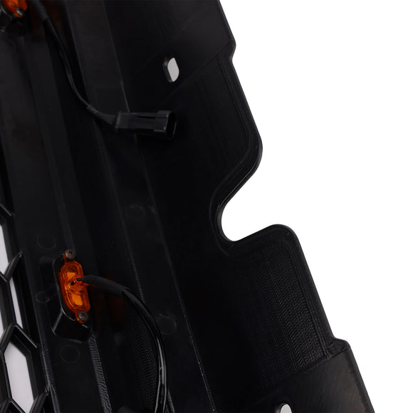 Parrilla de repuesto negra para parachoques delantero estilo Raptor Ford Explorer 2006-2010 con luz LED