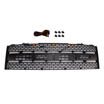 Ford F150 Raptor SVT 2010-2014 Grille de remplacement de pare-chocs avant de calandre noire avec LED CL3Z8200DA