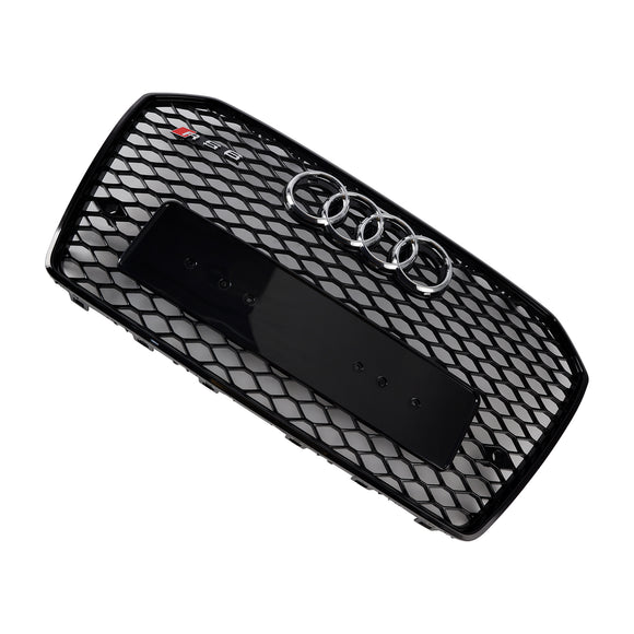 2015-2018 Audi A6 /A6 Sline /S6 C7 RS6 Style Grill pare-chocs avant maille nid d'abeille calandre noire