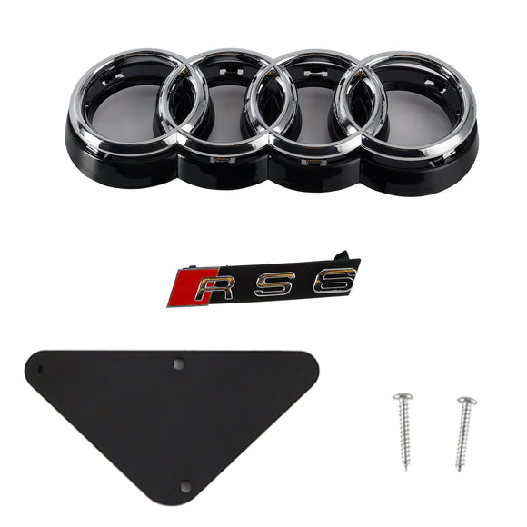 2015-2018 Audi A6 /A6 Sline /S6 C7 RS6 Style Grill pare-chocs avant maille nid d'abeille calandre noire