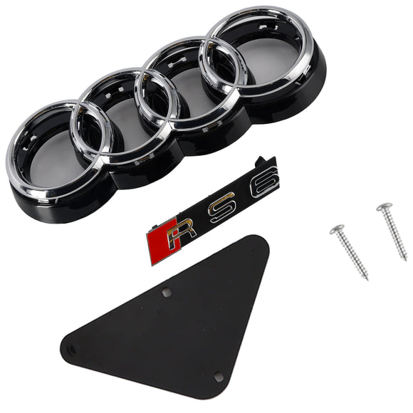 2015-2018 Audi A6 /A6 Sline /S6 C7 RS6 Style Grill pare-chocs avant maille nid d'abeille calandre noire