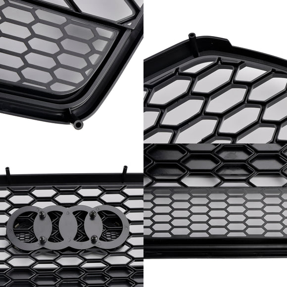 2015-2018 Audi A6 /A6 Sline /S6 C7 RS6 Style Grill pare-chocs avant maille nid d'abeille calandre noire