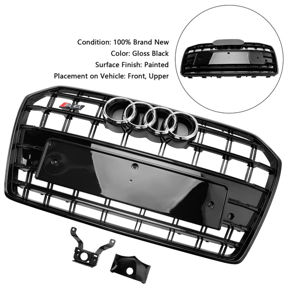 Audi A6 S6 C7 2016-2018 S6 Style Griglia paraurti anteriore Griglia sostitutiva nera