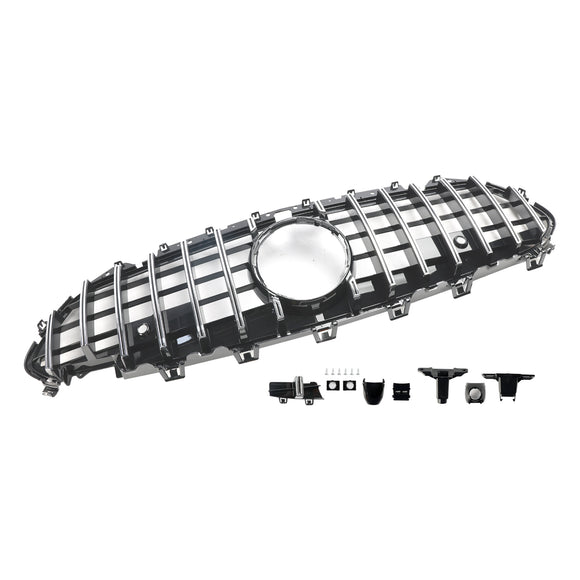 Grille de remplacement chromée pour pare-chocs avant de style Mercedes Benz Classe CLS C257 GT 2018-2024