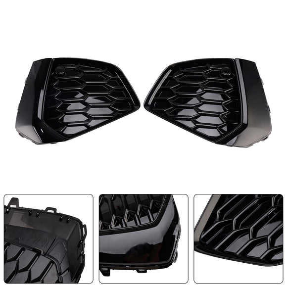 Audi A3 S-line/S3 8Y 2021-2023 Parrilla delantera inferior Luz antiniebla Parrilla Cubierta negra brillante 8YG807671A 8YG807672A