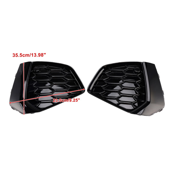 Audi A3 S-line/S3 8Y 2021-2023 Parrilla delantera inferior Luz antiniebla Parrilla Cubierta negra brillante 8YG807671A 8YG807672A