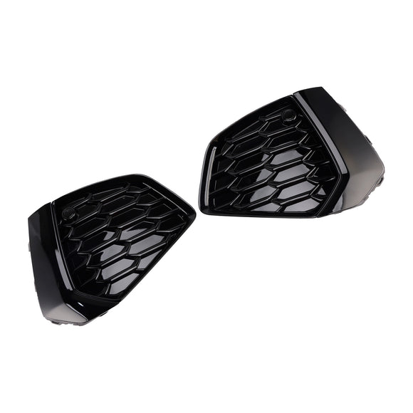 Audi A3 S-line/S3 8Y 2021-2023 Parrilla delantera inferior Luz antiniebla Parrilla Cubierta negra brillante 8YG807671A 8YG807672A