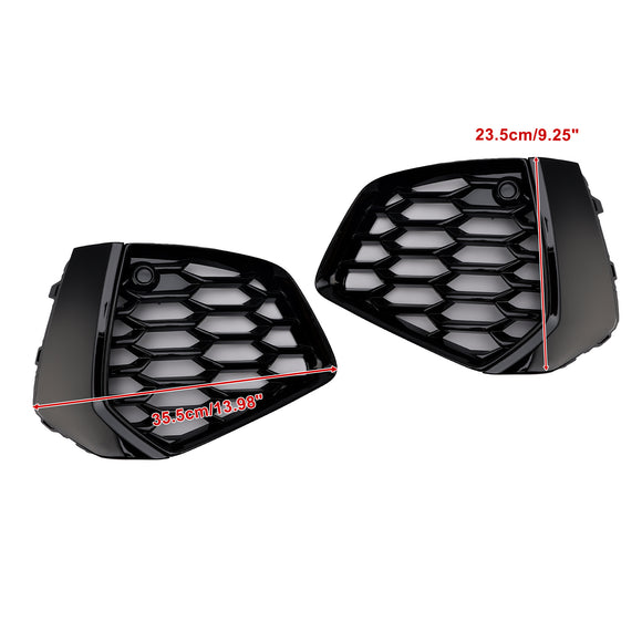 2021-2023 Audi A3 Sline/S3 8Y Parrilla inferior tipo panal parachoques delantero luz antiniebla cubierta de rejilla negra 8YG807671A 8YG807672A