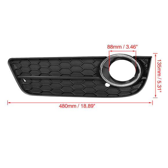 2007-2012 Audi A5 B8 Honeycomb Fog Light Grille Front Bumper Lower Cover Black Grill 1522024