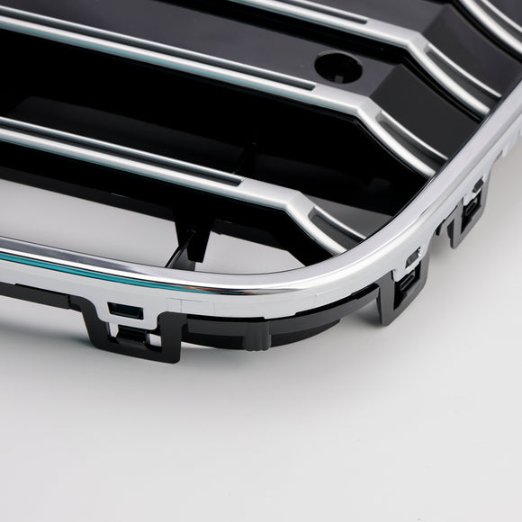 Rejilla de parachoques delantero estilo S6 compatible con Audi A6 C7 2012-2015 cromada