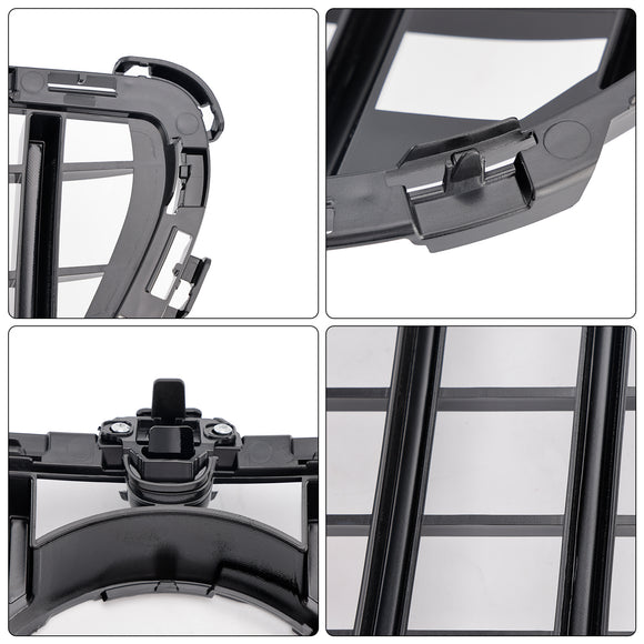 Mercedes Benz Classe CLS 2015-2018 W218 Grille de pare-chocs avant style C218 X218 GTR, calandre noire brillante