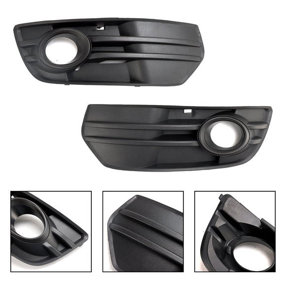 Audi 2009-2012 Q5 parachoques delantero estándar 2 piezas parachoques delantero parrilla luz antiniebla cubiertas de lámpara