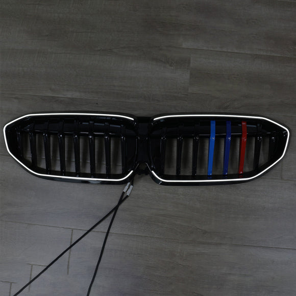 Parrilla de riñón negra 51138072085 compatible con BMW Serie 3 G20 2019-2022 estilo M
