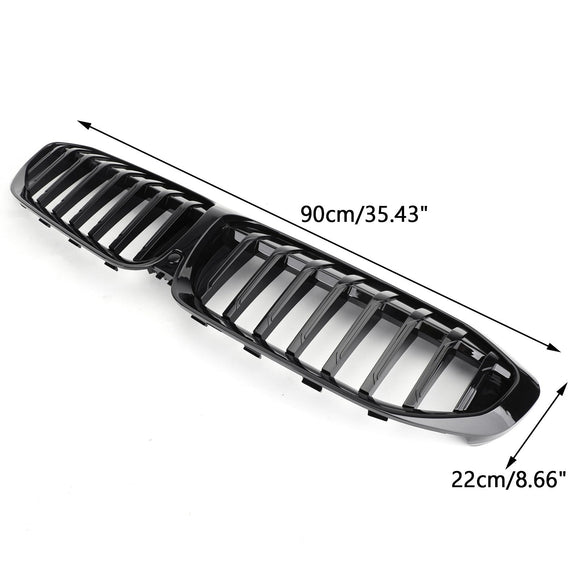 2019-2020 BMW 3 Series G20 Front Grill Kidney Black Front Bumper Replacement Grille