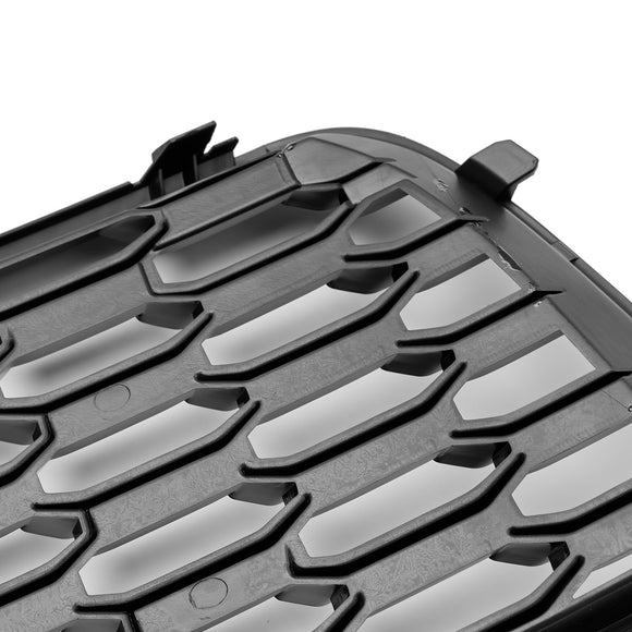 Audi Q5 Standard 2018 – 2022, 2 pièces, couverture de pare-chocs avant, maille en nid d'abeille, calandre noire
