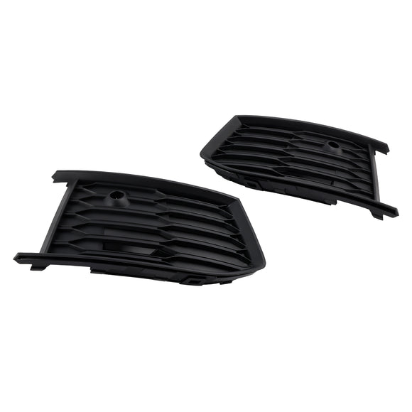 Audi A6 Sline/S6 C8 2018-2023 Rejilla de luz antiniebla Parachoques delantero 2 piezas Parrilla de cubierta de bisel inferior