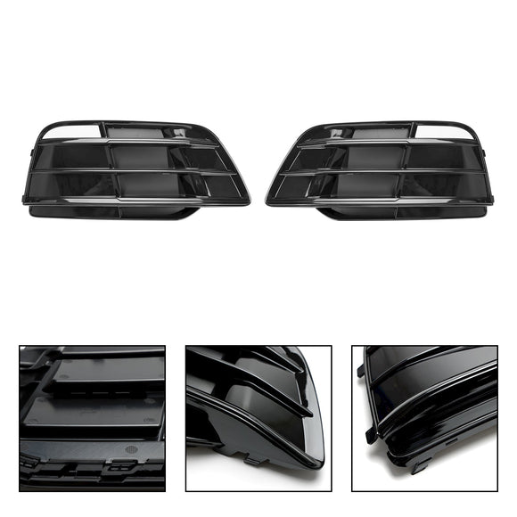 Audi SQ5 / Q5 Sline 2018-2021 Front Bumper Lower Grille Fog Light Replacement Black Grill