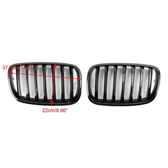 BMW 2008–2011 X6 Hybrid E72 51137157687 51137305589 Frontstoßstange Nierengitter Grill Schwarz glänzend