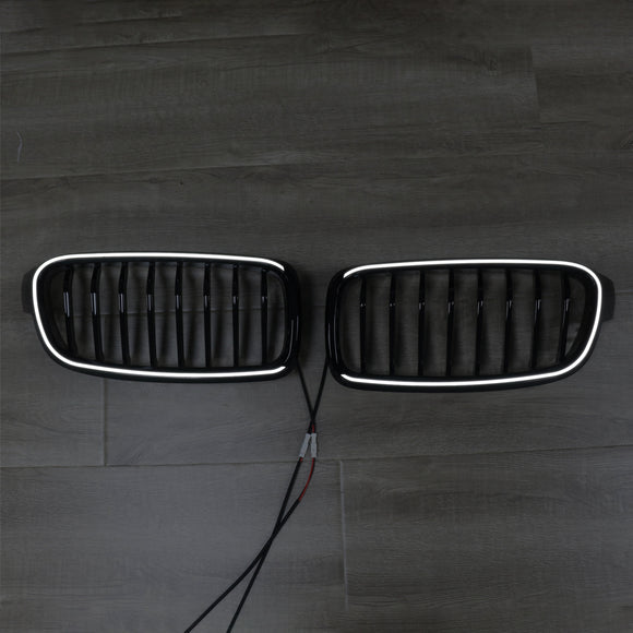Gloss Black Front Kidney Grille Grill Fit BMW 3 Series F30 F31 F35 2012-2019