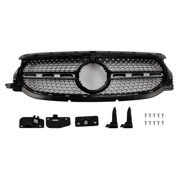 Diamond Front Grille Fit Mercedes-Benz GLA Class H247 GLA250 GLA200 2020-2023 Grill