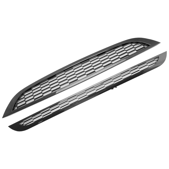 Mini Cooper R50 R52 R53 2002-2006 2 pezzi griglia anteriore a nido d'ape griglia nera sostitutiva