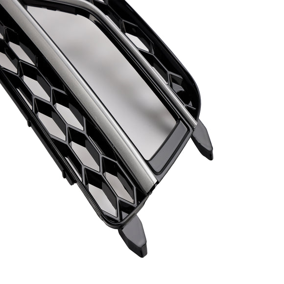 Audi A5 Sline / S5 2013-2016 2PCS Front Fog Lamp Black Grill Honeycomb Replacement Grille