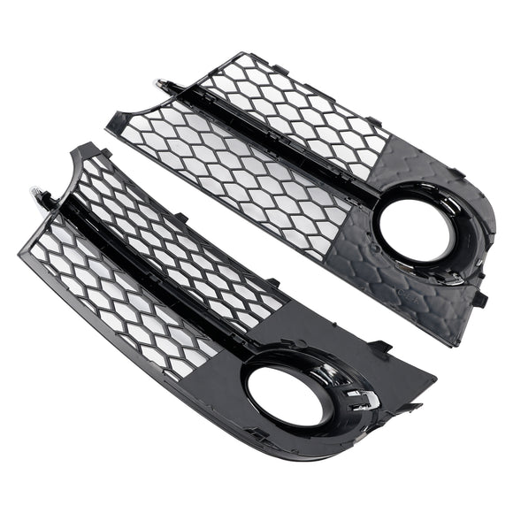 Chrome Front Bumper Fog Light Grille Fit Audi TT MK2 S-Line / TTS 2011-2014