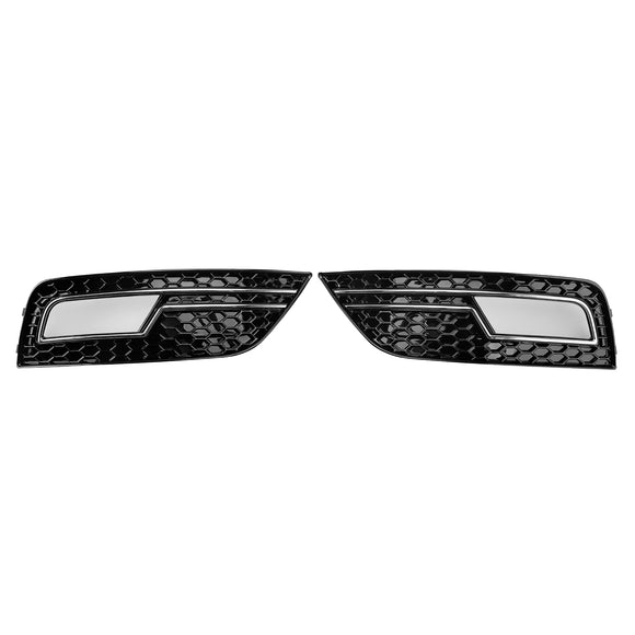 Chrome Fog Light Cover Grille Fit Audi A4 B8.5 2013-2016 Standard Bumper Grille