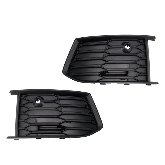 Audi A6 Sline/S6 C8 2018-2023 Rejilla de luz antiniebla Parachoques delantero 2 piezas Parrilla de cubierta de bisel inferior