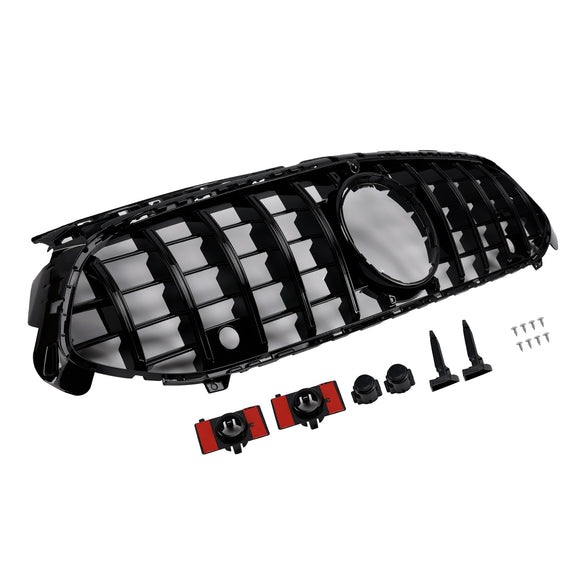 Mercedes Benz Classe A W177 Griglia paraurti anteriore nera lucida stile GTR 2023-2025