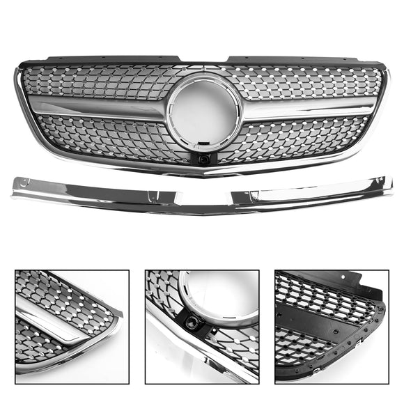 Mercedes-Benz Vito 2015-2019 W447 111CDI 114CDI 116CDI 119CDI Parrilla de parachoques delantera Parrilla de diamante