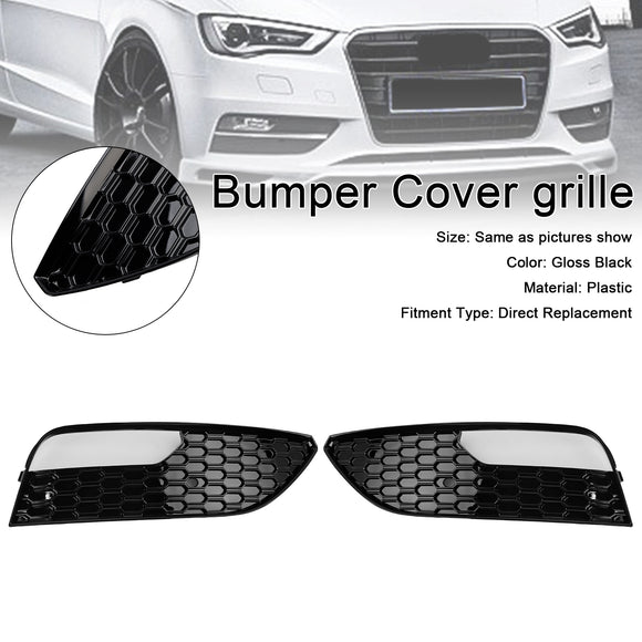Audi A3 8V Sportback 2013–2016, 2 Stück, Kühlergrill, Frontstoßstange, Nebelscheinwerfer, Wabenabdeckung, Grill 8V3807681, 8V3807682