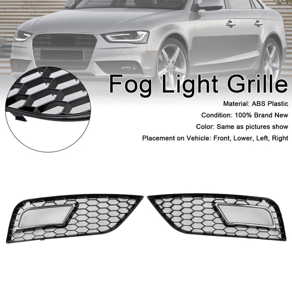Parrilla de cubierta de luz antiniebla estilo panal de parachoques estándar Audi A4 B8.5 2013-2016