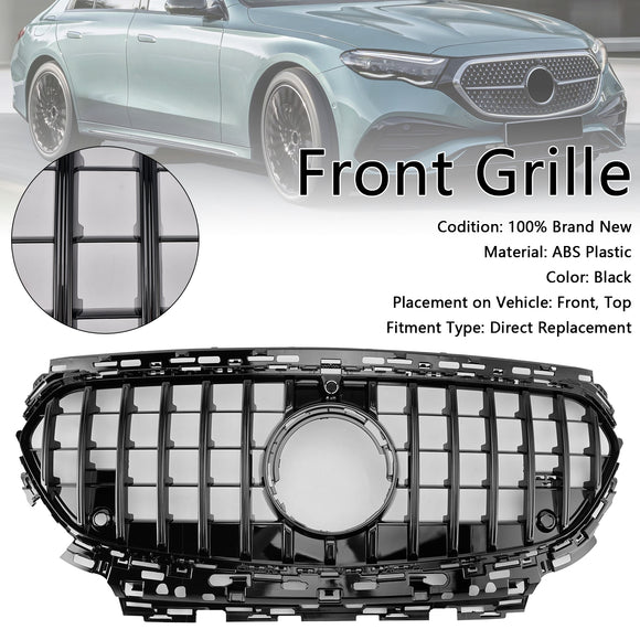 Mercedes-Benz Classe E 2024-2025 W214 Griglia di ricambio per paraurti anteriore S214 X214 GTR Style, griglia nera