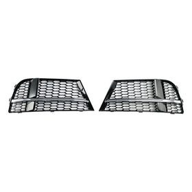 2016.5-2020 Audi A3 (8V) S-LINE / S3 Front Fog Light Cover Bezel Grill Black Chrome Honeycomb Grille 8V3807681AE 8V3807682Q