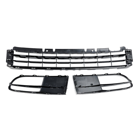 Volkswagen Beetle 5C 2012-2016 Front Bumper Lower Grille + Fog Light Grill Generic