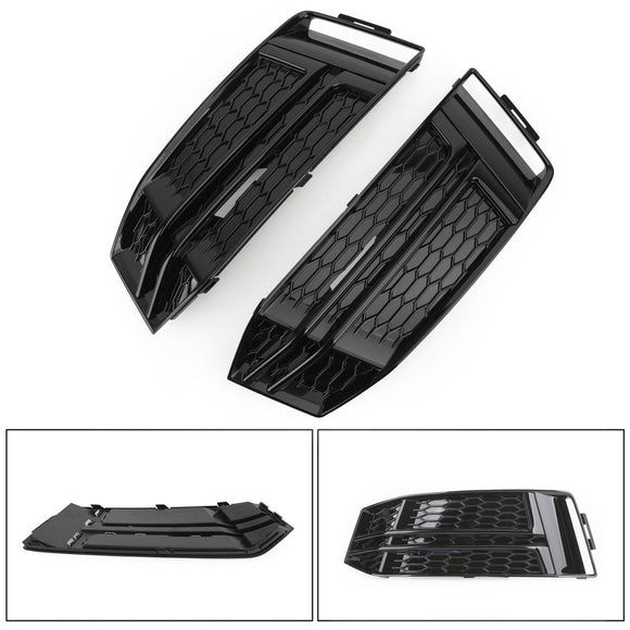 Audi S4/A4 B9 S-LINE 2016-2018 2 pezzi nero copertura fendinebbia anteriore griglia paraurti 8W0807681F 8W0807682F Generico