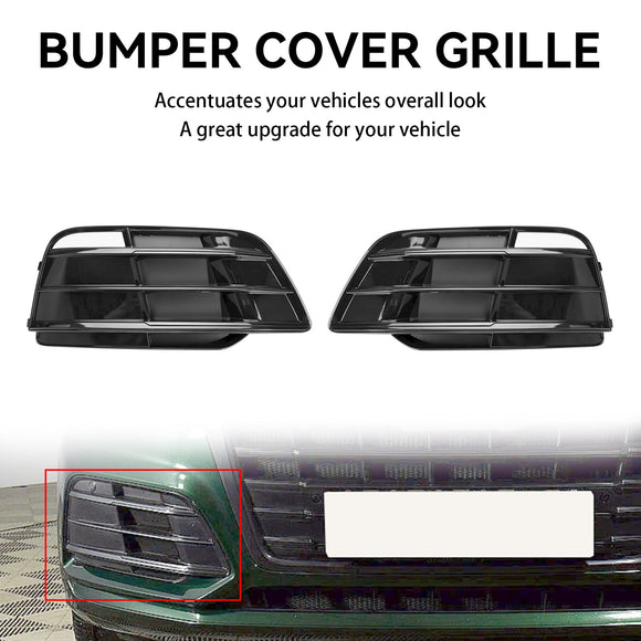 Audi SQ5 / Q5 Sline 2018-2021 Front Bumper Lower Grille Fog Light Replacement Black Grill