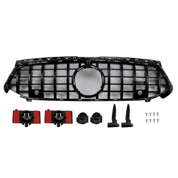 Mercedes Benz A-Klasse W177 2023–2025 GTR Style Grill, glänzend schwarzer Frontstoßstangengrill