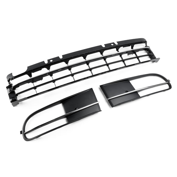 Volkswagen Beetle 5C 2012-2016 Front Bumper Lower Grille + Fog Light Grill Generic