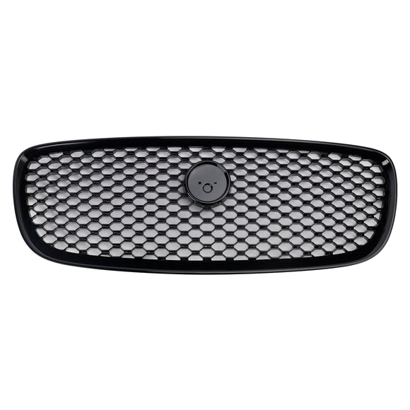 Jaguar XF 2016–2019 XF-R Style Grille Front Bumper Gloss Black Replacement Grill