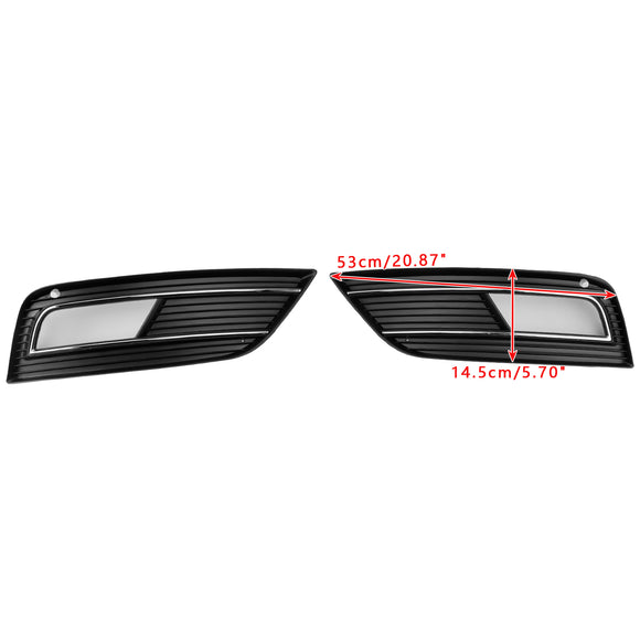 Rejilla de cubierta de luz antiniebla estilo S4, compatible con parachoques estándar Audi A4 B8.5 2013-2015