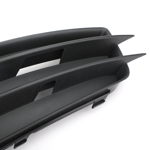 2008-2012 Audi A4 B8 S-Line / S4 Pair Honeycomb Fog Light Grill Cover Front Bumper Lower Black Grille 8K0807681C01C 8K0807682C01C