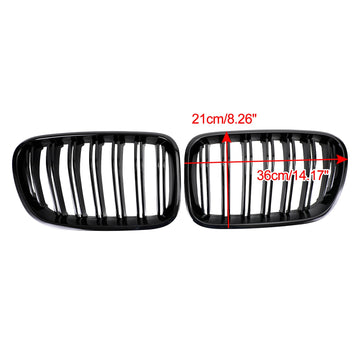 2010-2014 BMW X3 F25 xDrive28i/xDrive35i/xDrive20d/xDrive30d Griglia nera lucida Rene paraurti anteriore - 0