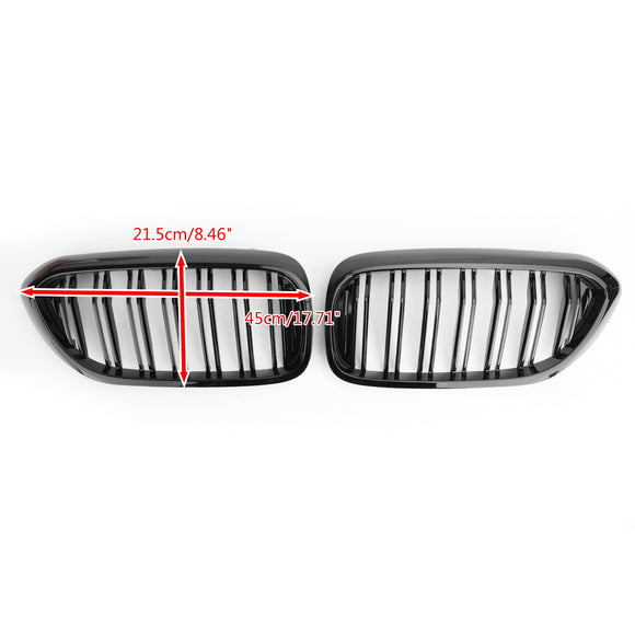 Griglia anteriore BMW Serie 5 G30 G31 530i/530i xDrive/540i/540i xDrive 2017-2019 Griglia nera lucida